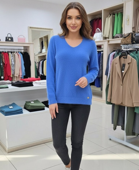 12047-22 Водолазка жен. KAZEE (cold label), голубой MAVI