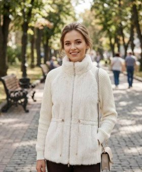 M4O300 Жакет жен, Gizia, Молочный